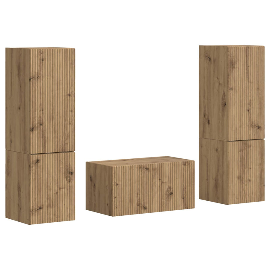 3 Pcs Artisan Eiken artisanaal eikenkleurig