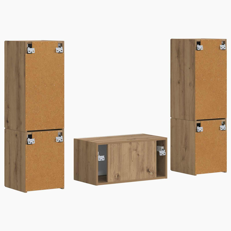 3 Pcs Artisan Eiken artisanaal eikenkleurig