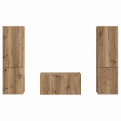 3 Pcs Artisan Eiken artisanaal eikenkleurig