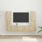 Tv-meubelset 3 stuks Sonoma eiken