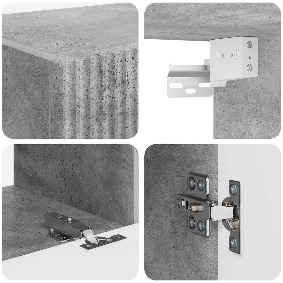 3 Pcs Beton Grijs Betongrijs