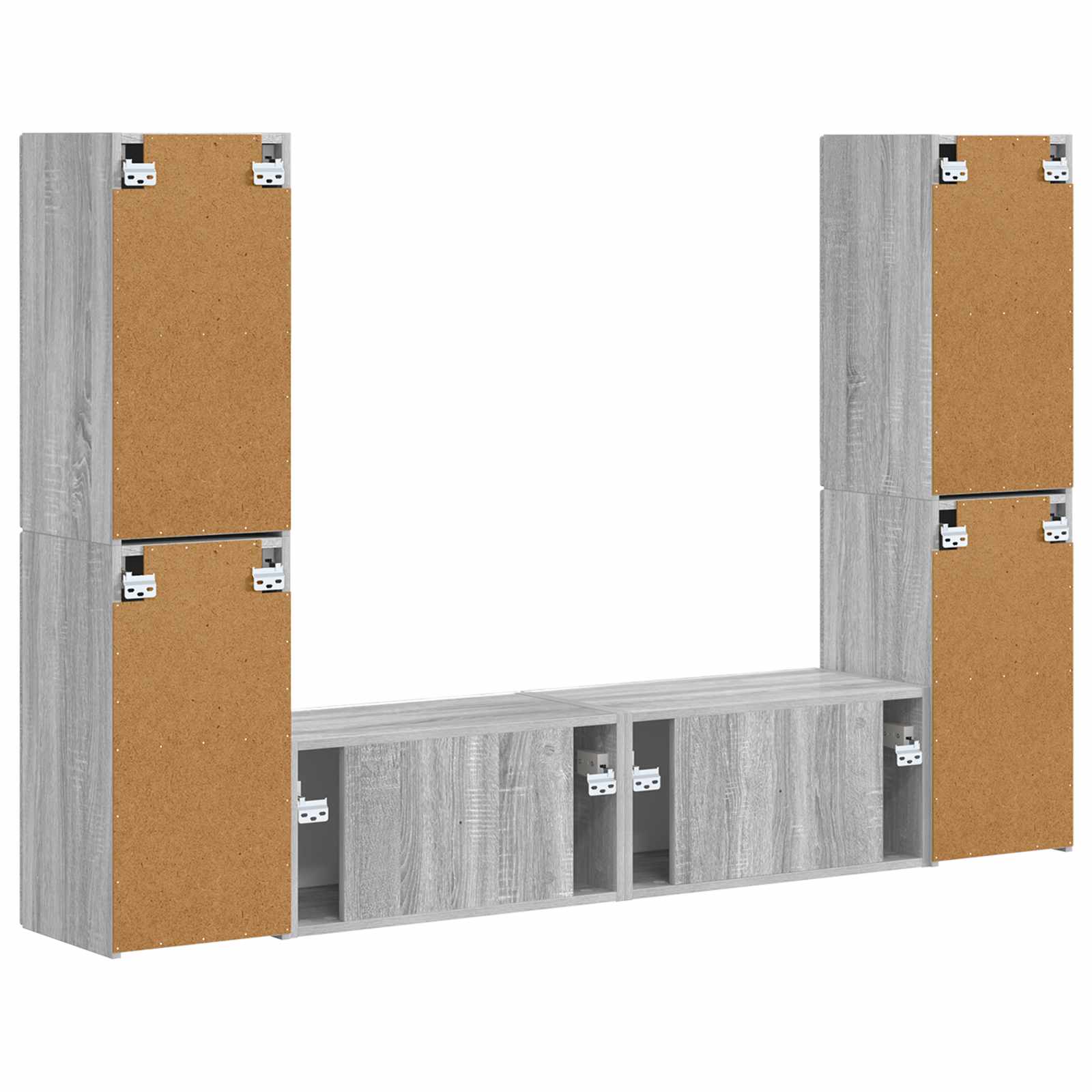 3 Pcs Grijs sonoma