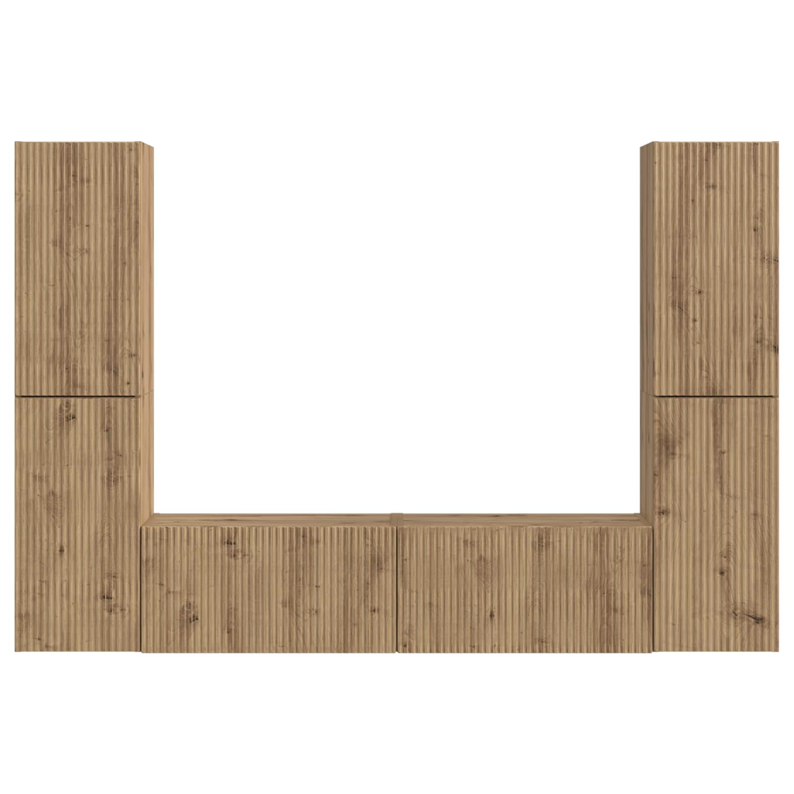 3 Pcs Artisan Eiken artisanaal eikenkleurig