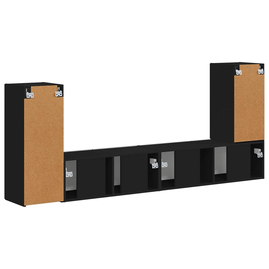 4 Pcs Zwart