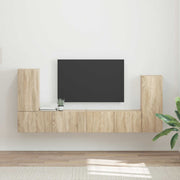 Tv-meubelset 4 stuks sonoma eiken