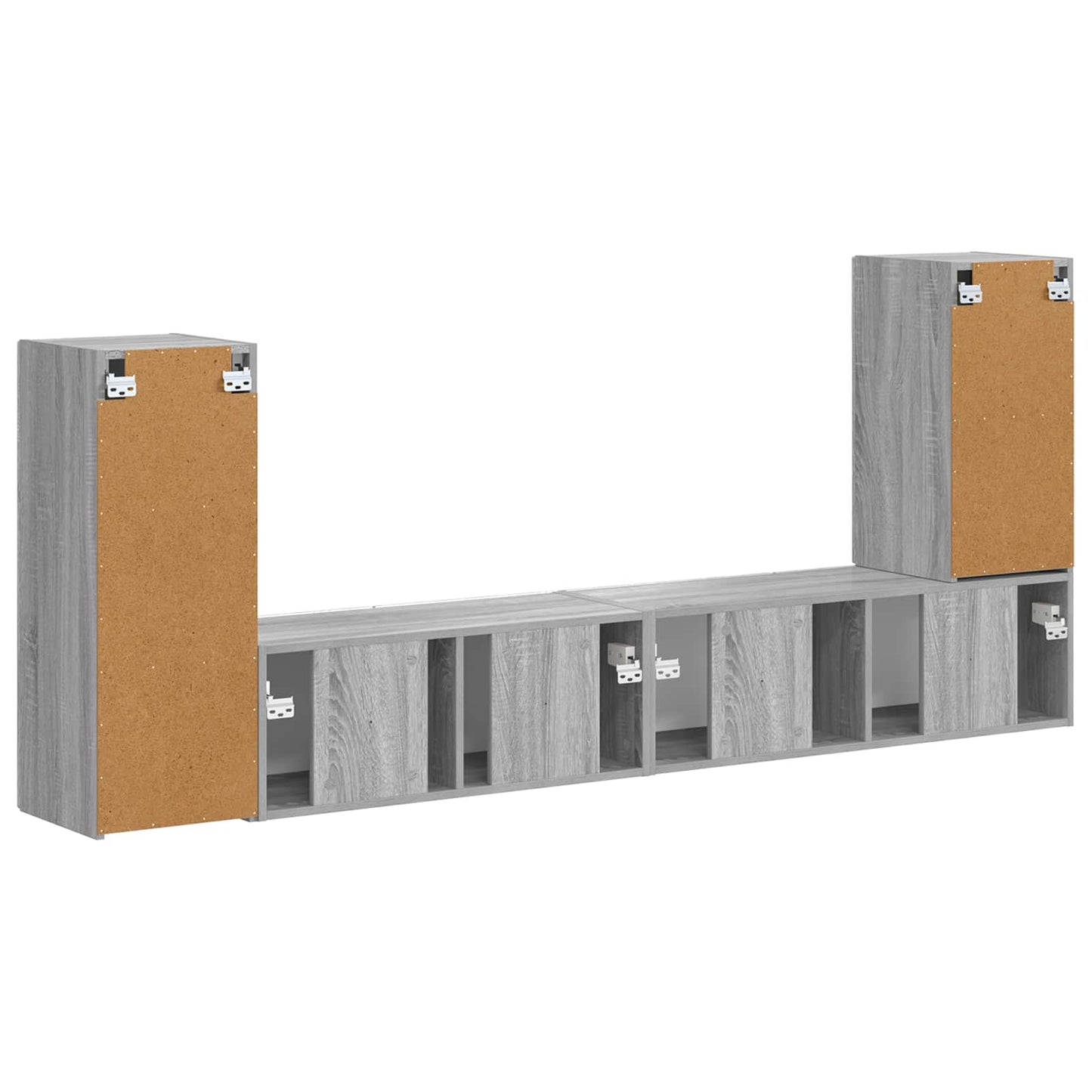 4 Pcs Grijs sonoma