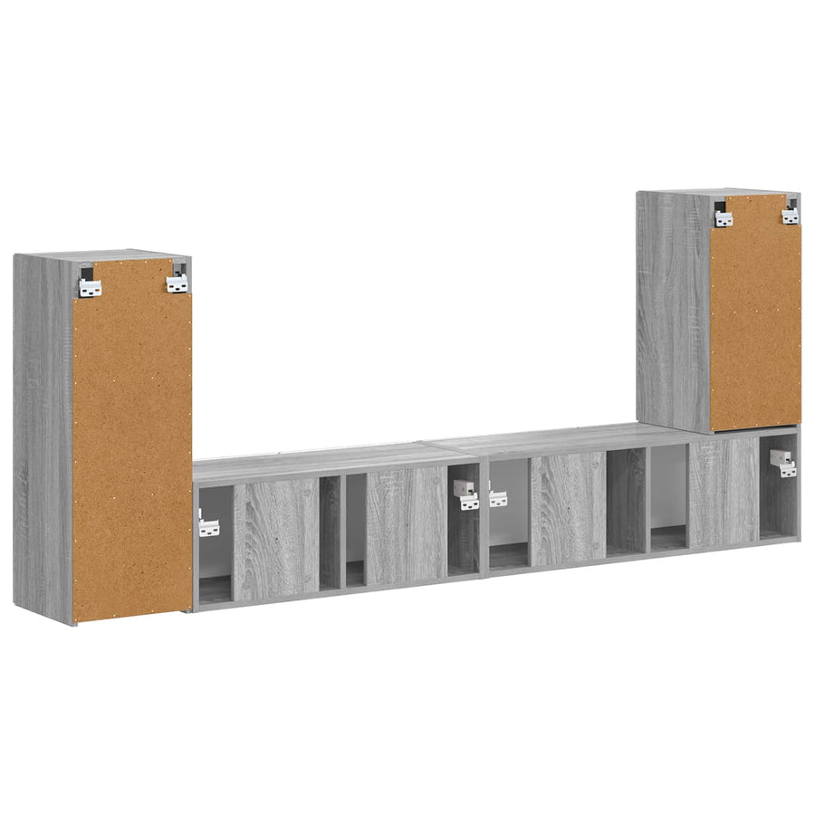 4 Pcs Grijs sonoma