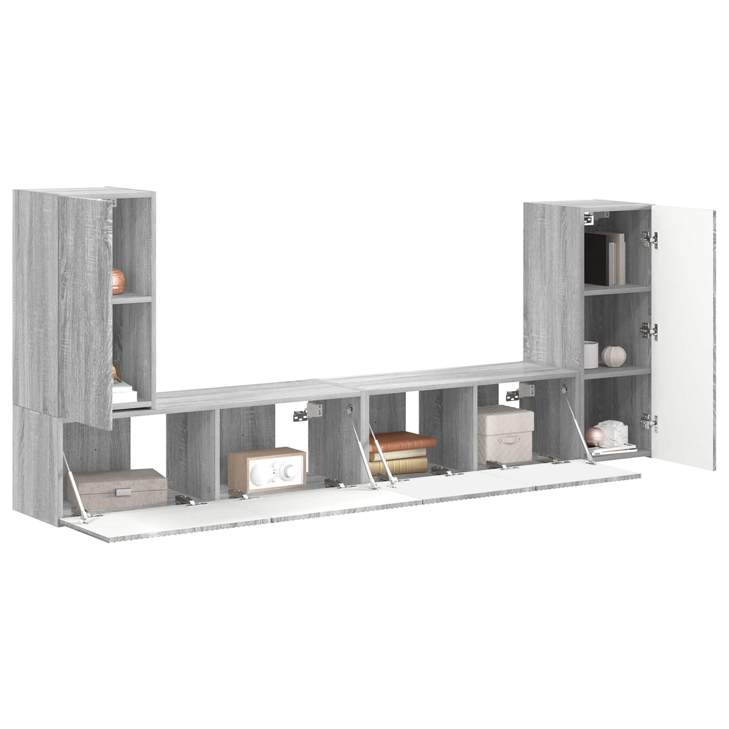 4 Pcs Grijs sonoma