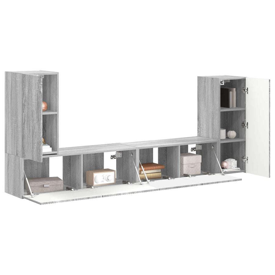 4 Pcs Grijs sonoma