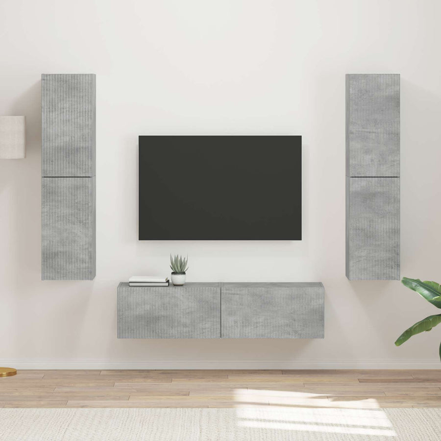 3 Pcs Beton Grijs Betongrijs