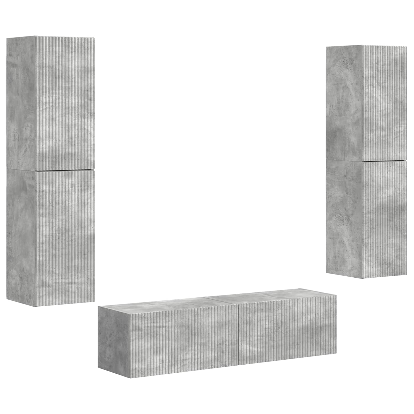 3 Pcs Beton Grijs Betongrijs