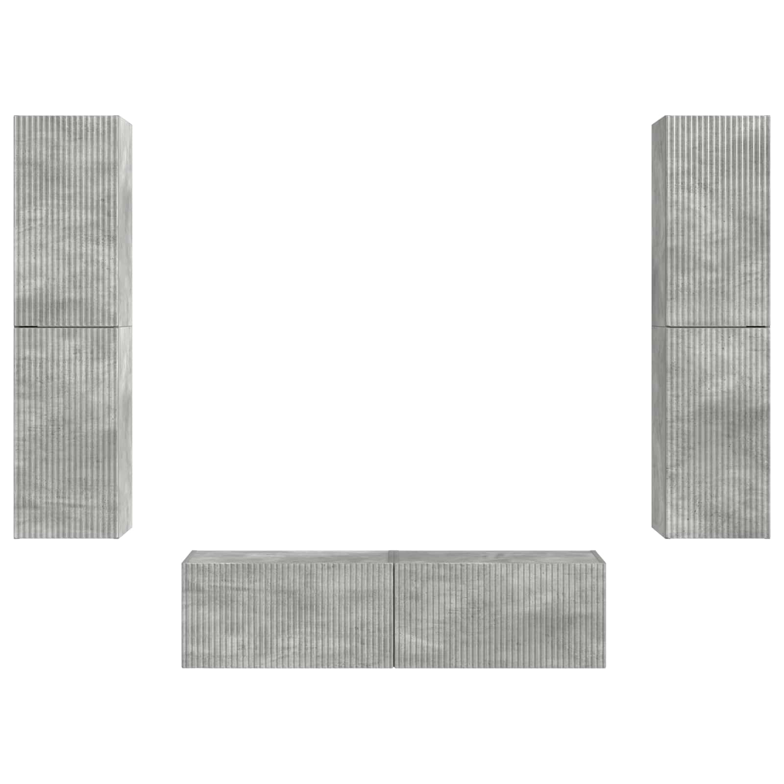 3 Pcs Beton Grijs Betongrijs