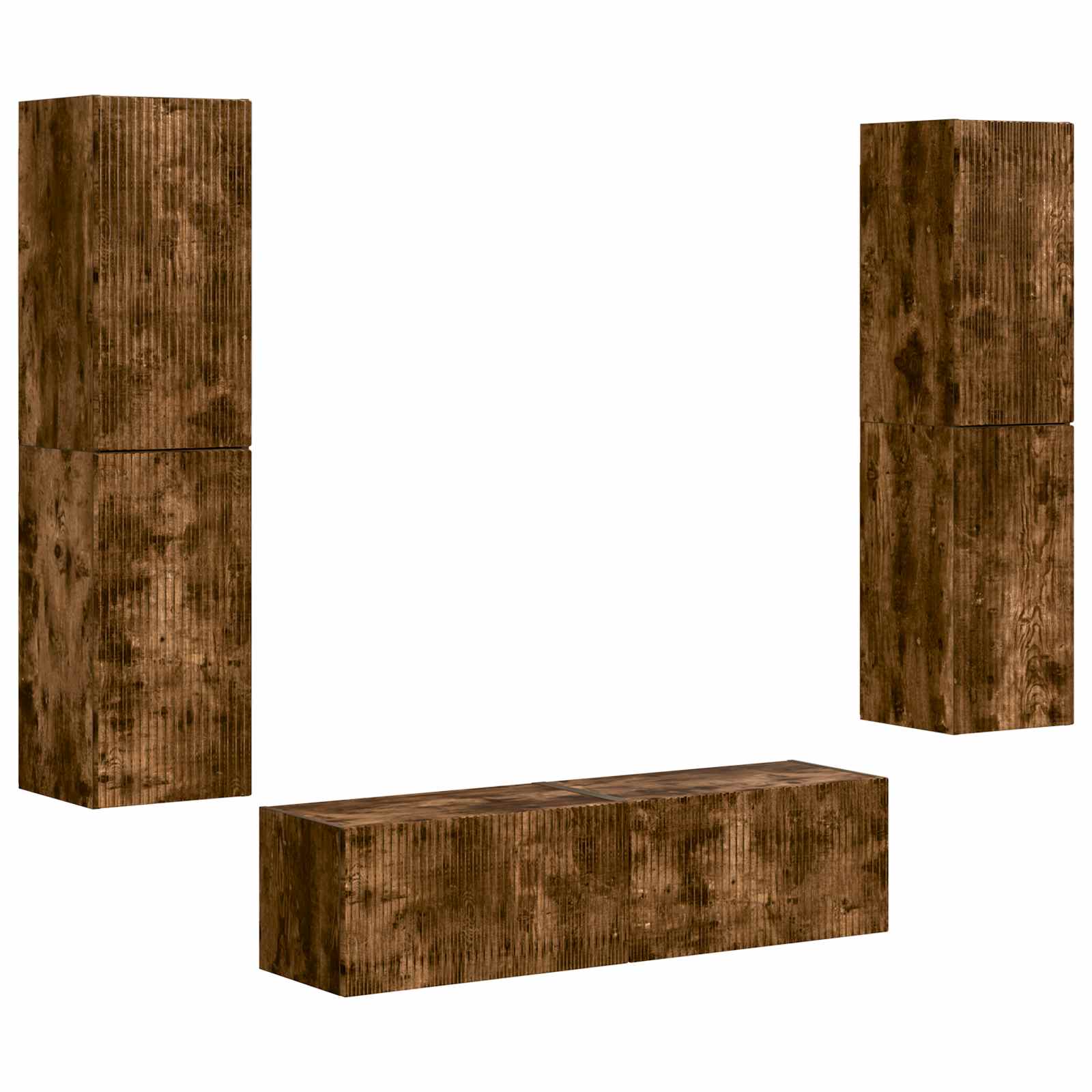 3 Pcs Gerookt eiken