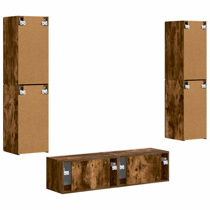 3 Pcs Gerookt eiken