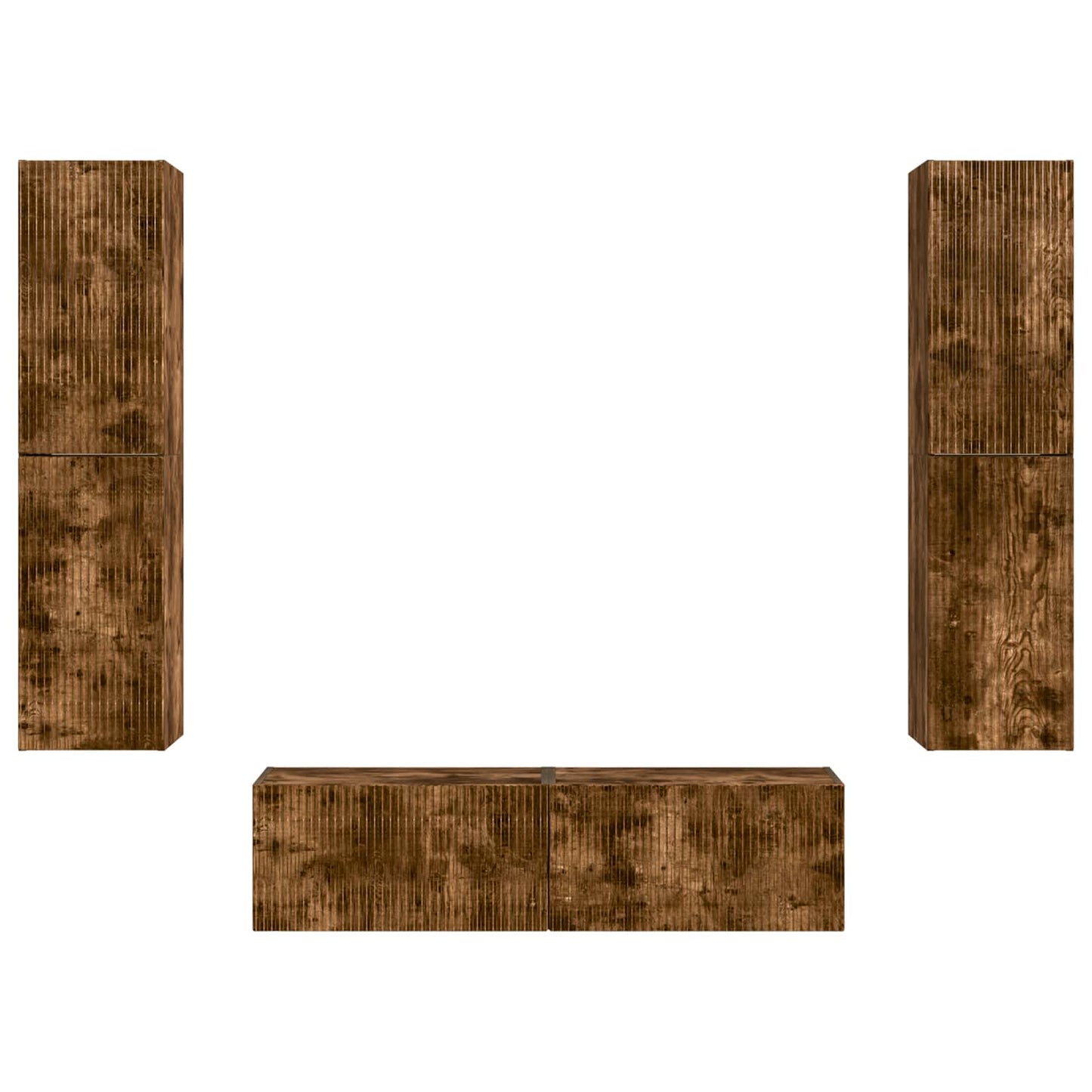 3 Pcs Gerookt eiken
