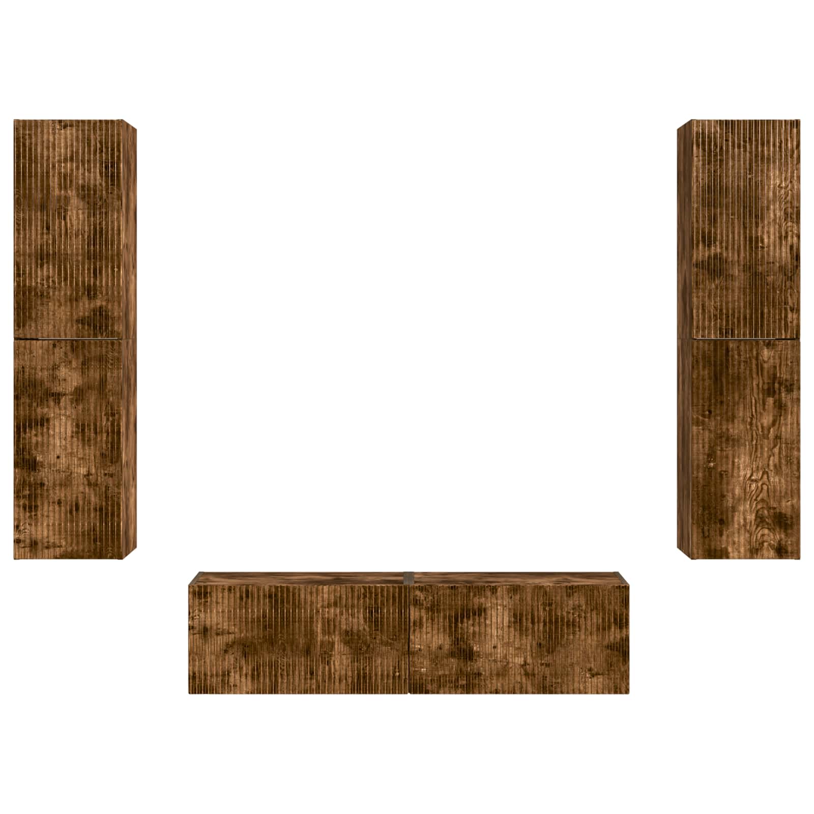 3 Pcs Gerookt eiken