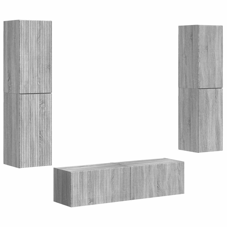 3 Pcs Grijs sonoma