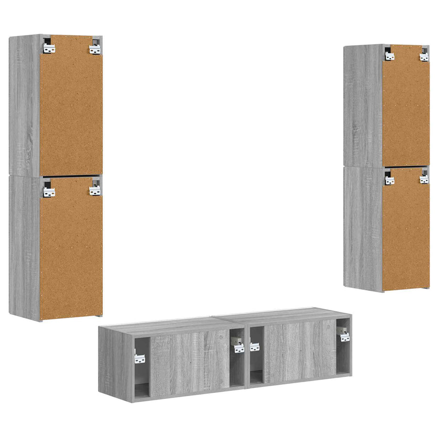 3 Pcs Grijs sonoma
