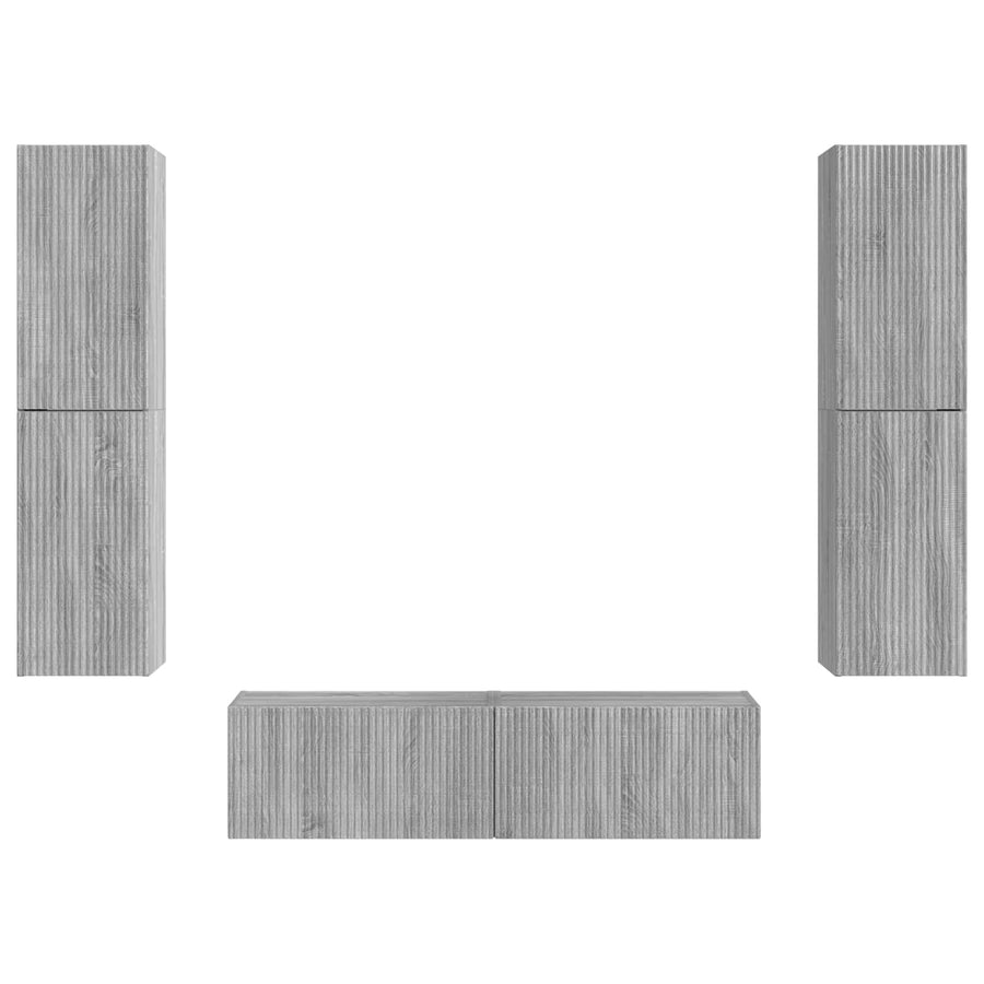 3 Pcs Grijs sonoma