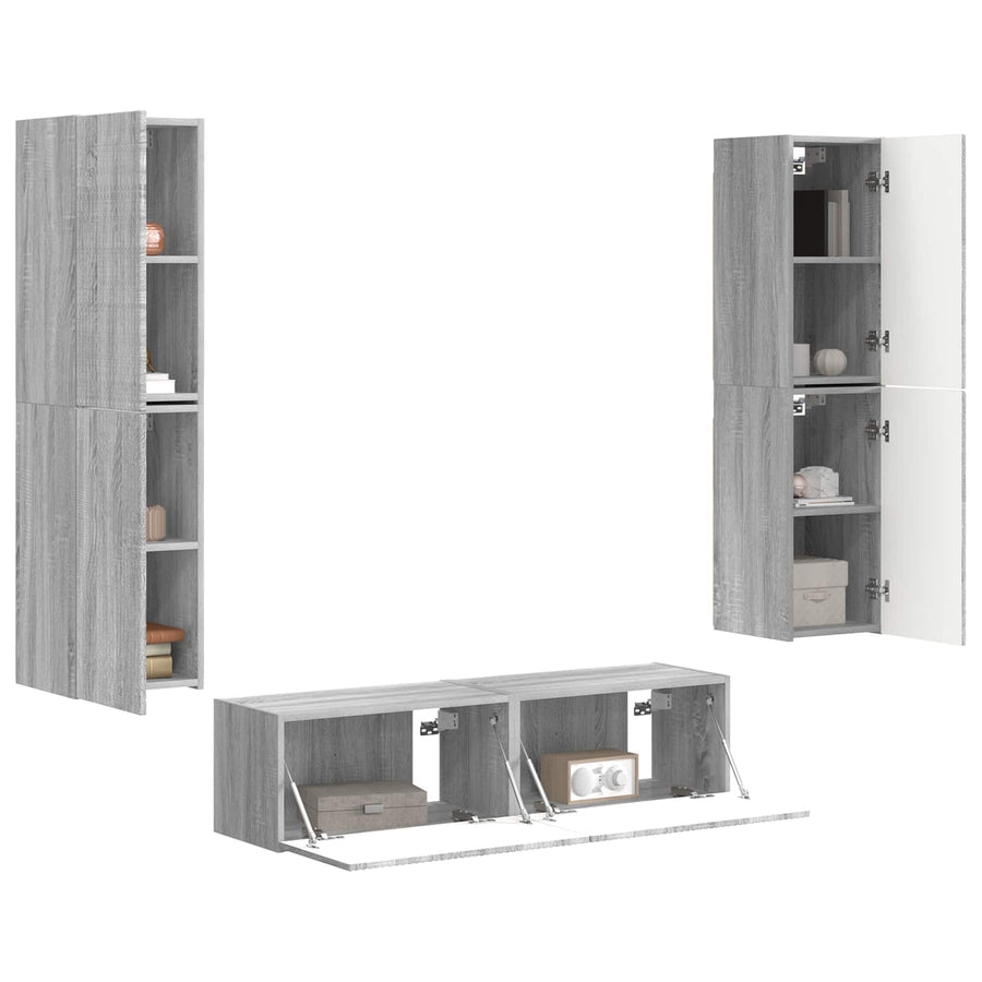 3 Pcs Grijs sonoma