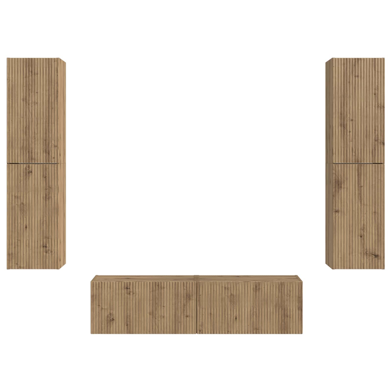 3 Pcs Artisan Eiken artisanaal eikenkleurig