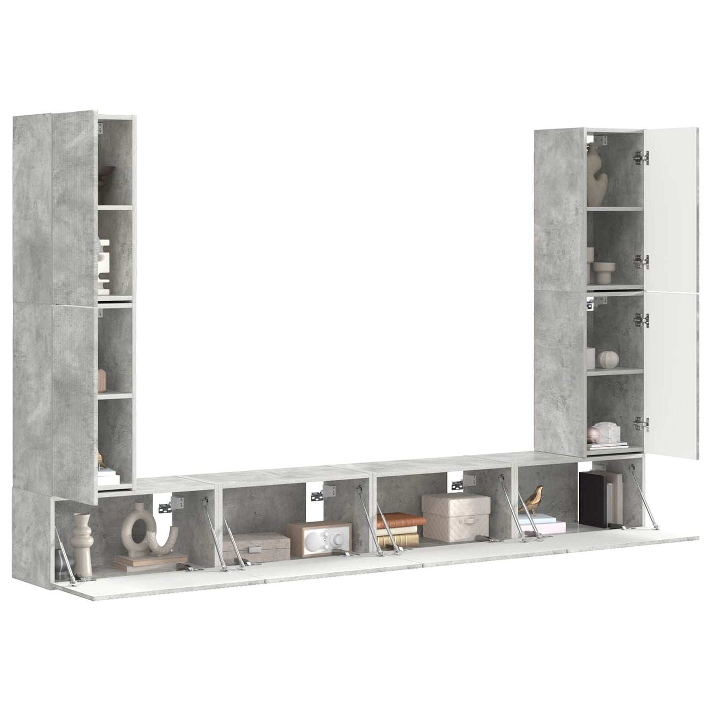 4 Pcs Beton Grijs Betongrijs