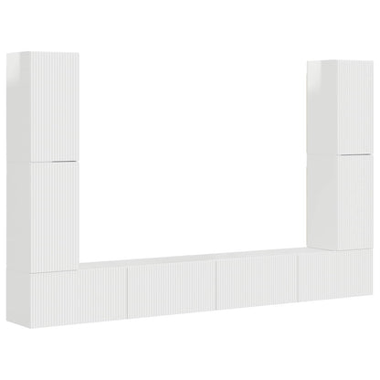 4 Pcs Hoogglans wit