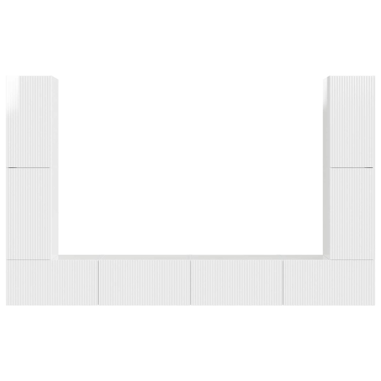 4 Pcs Hoogglans wit