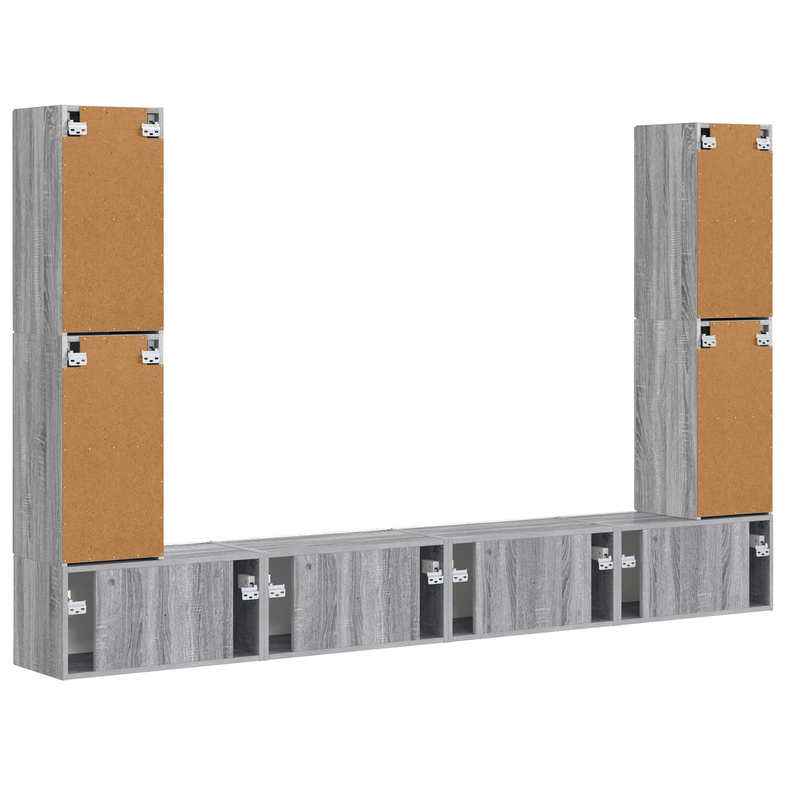 4 Pcs Grijs sonoma