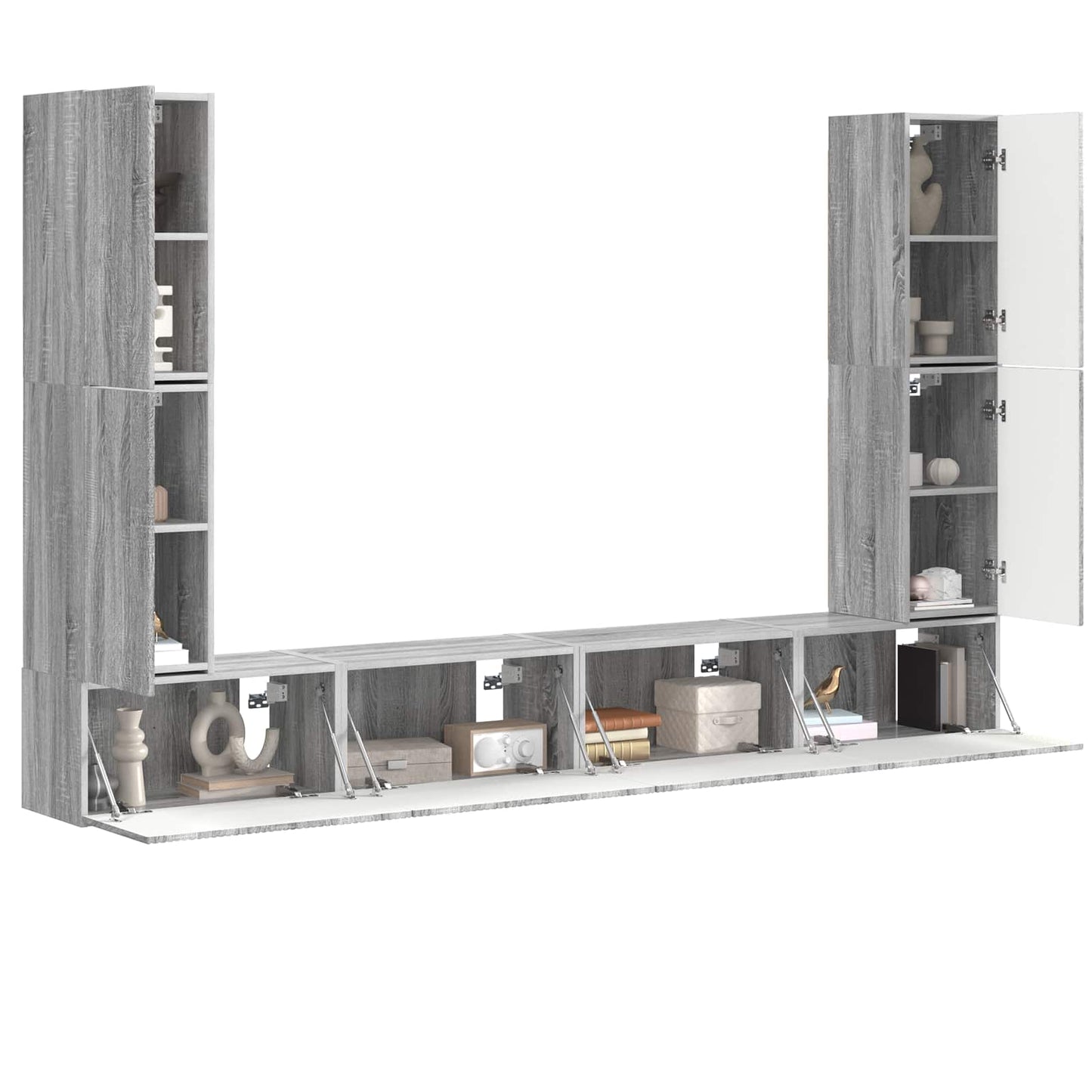 4 Pcs Grijs sonoma