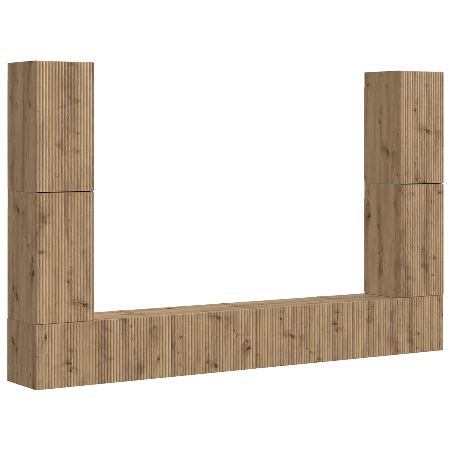 4 Pcs Artisan Eiken artisanaal eikenkleurig