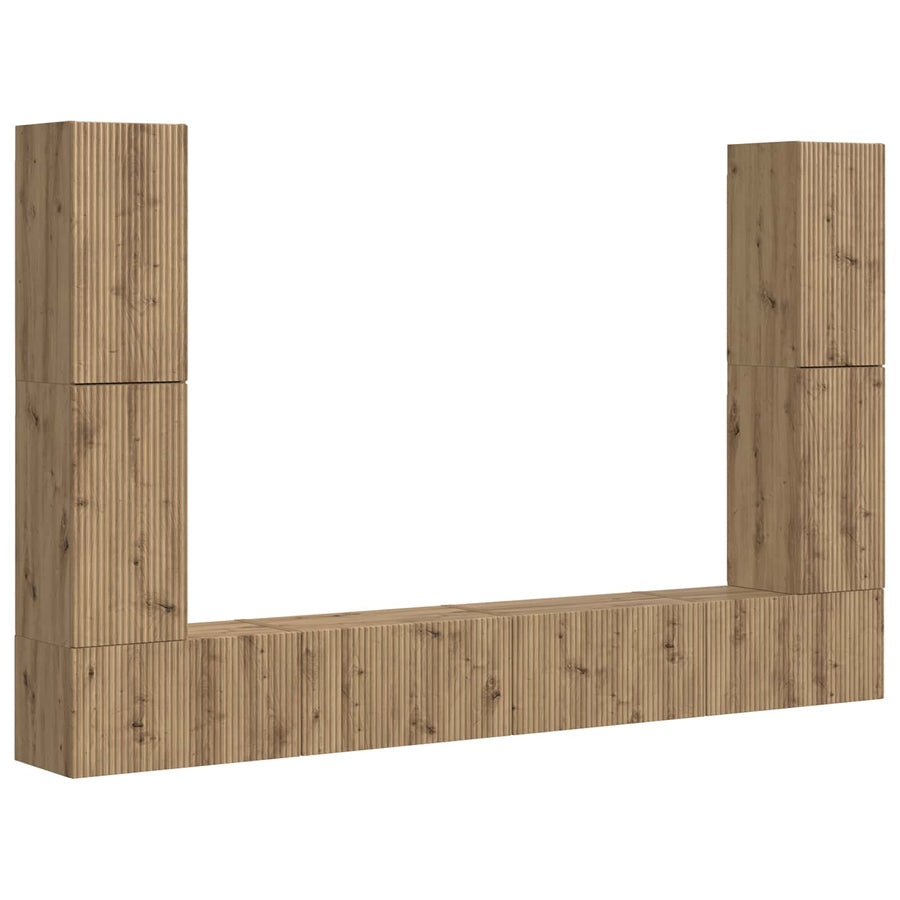 4 Pcs Artisan Eiken artisanaal eikenkleurig