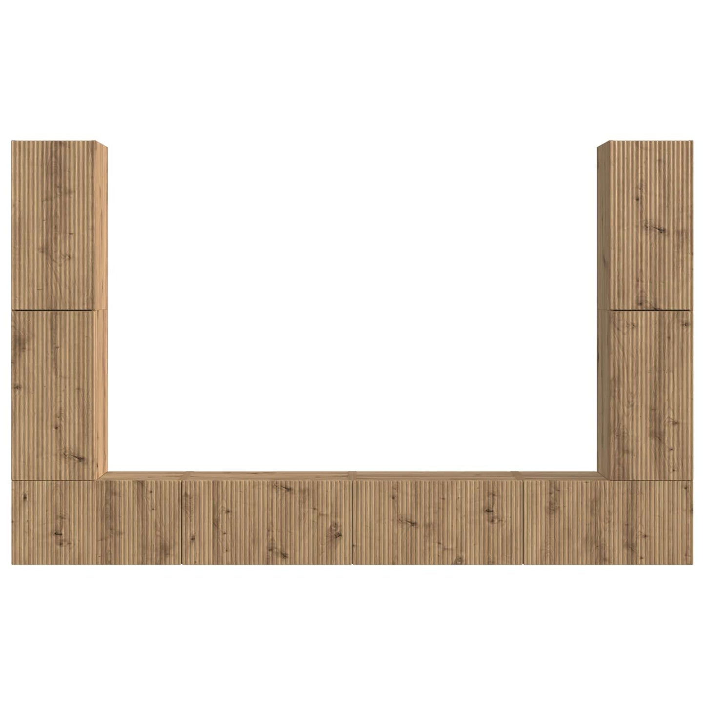 4 Pcs Artisan Eiken artisanaal eikenkleurig