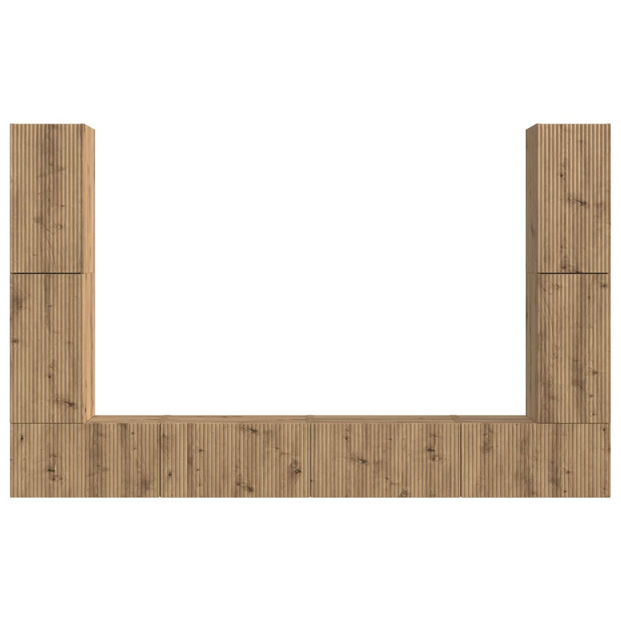 4 Pcs Artisan Eiken artisanaal eikenkleurig