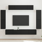 Tv-kast 4 stuks zwart