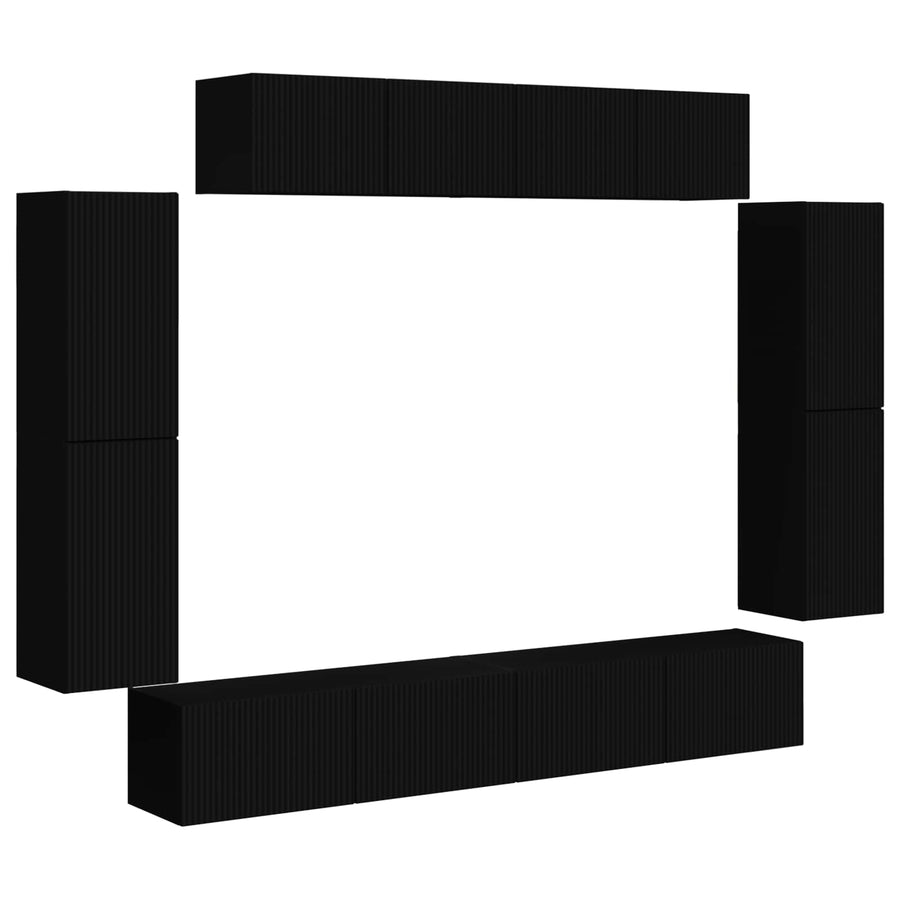4 Pcs Zwart