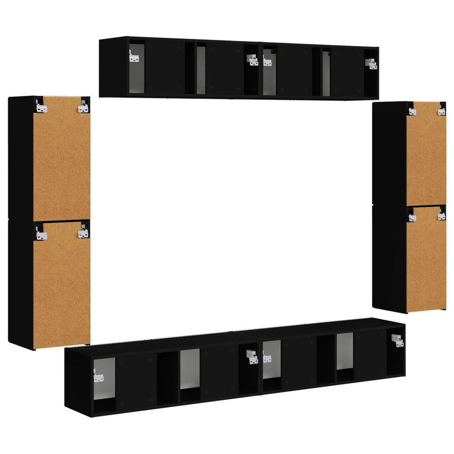 4 Pcs Zwart