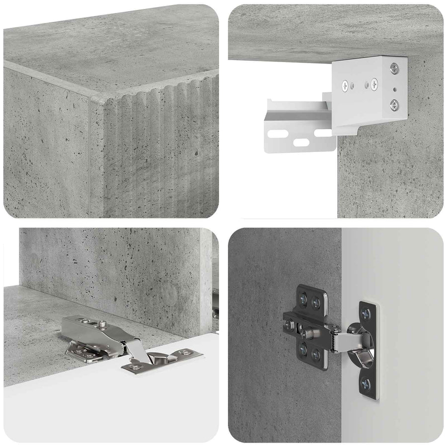 4 Pcs Beton Grijs Betongrijs