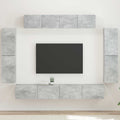 TV-kast 8 pcs Beton Grijs