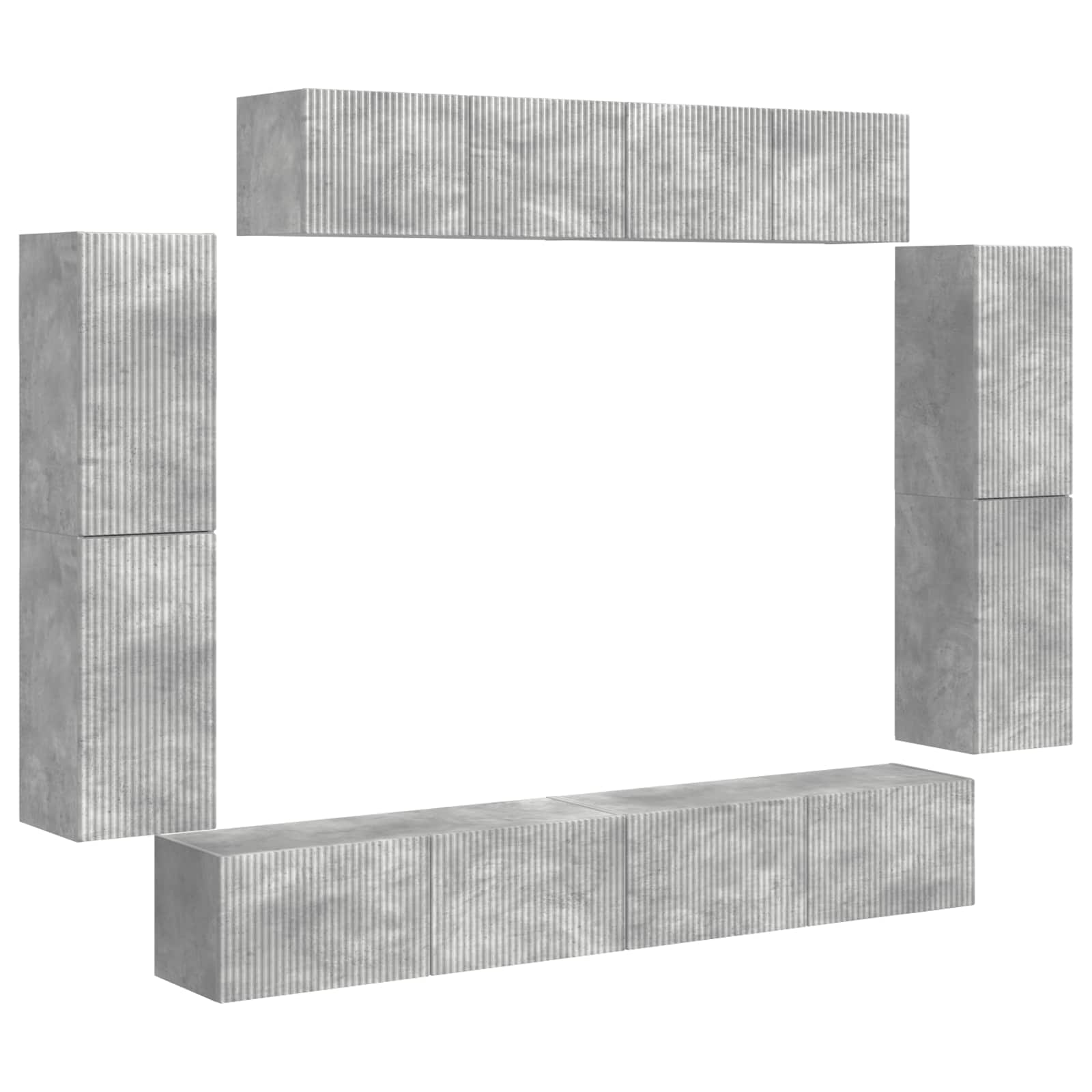 4 Pcs Beton Grijs Betongrijs