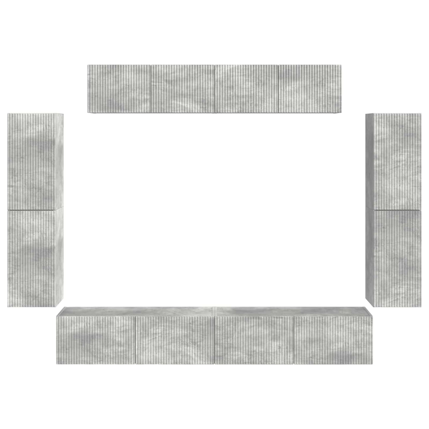 4 Pcs Beton Grijs Betongrijs
