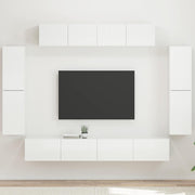 TV-kast 4 stuks hoogglans wit