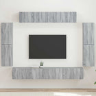 TV-kast 4 stuks Grijs Sonoma