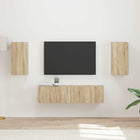 Tv-meubelset 2 stuks Sonoma eiken
