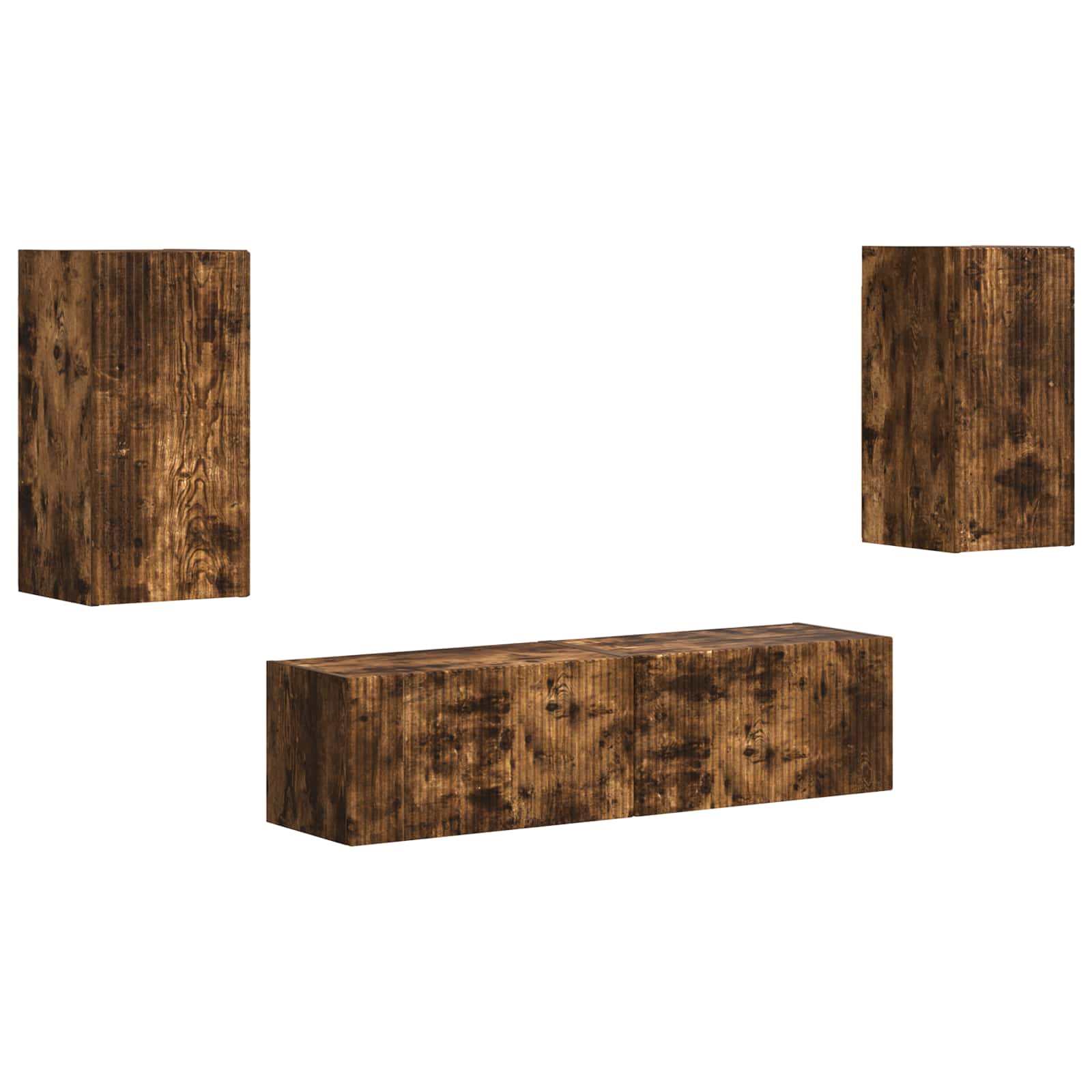 2 Pcs Gerookt eiken