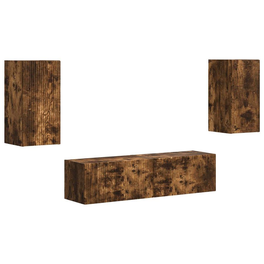 2 Pcs Gerookt eiken