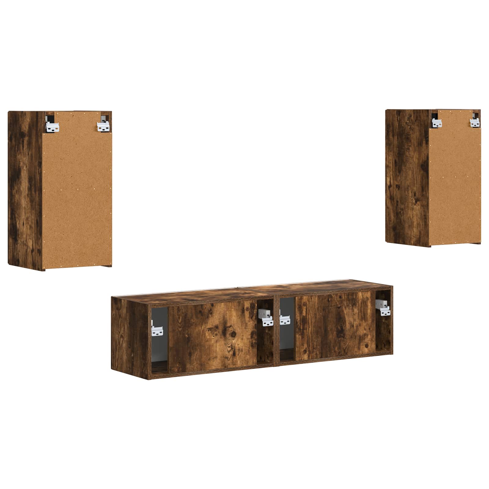 2 Pcs Gerookt eiken
