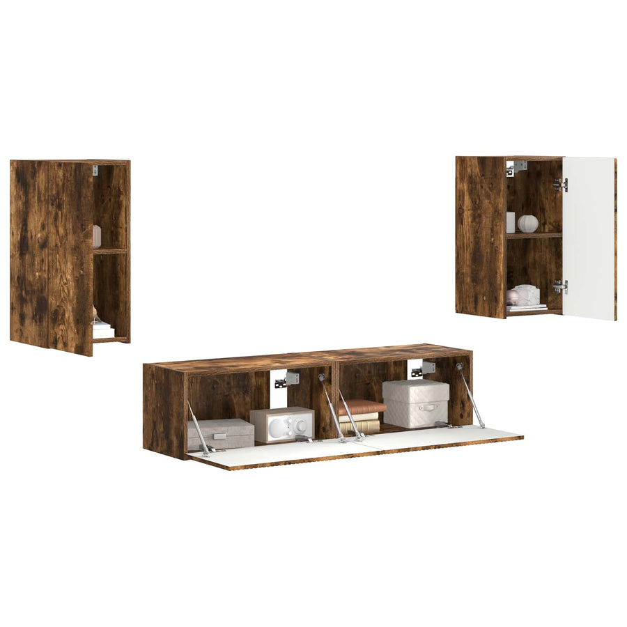 2 Pcs Gerookt eiken