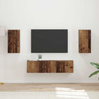 Tv-meubel 2 stuks oud hout