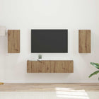 Tv-meubel set 2 stuks artisan eiken